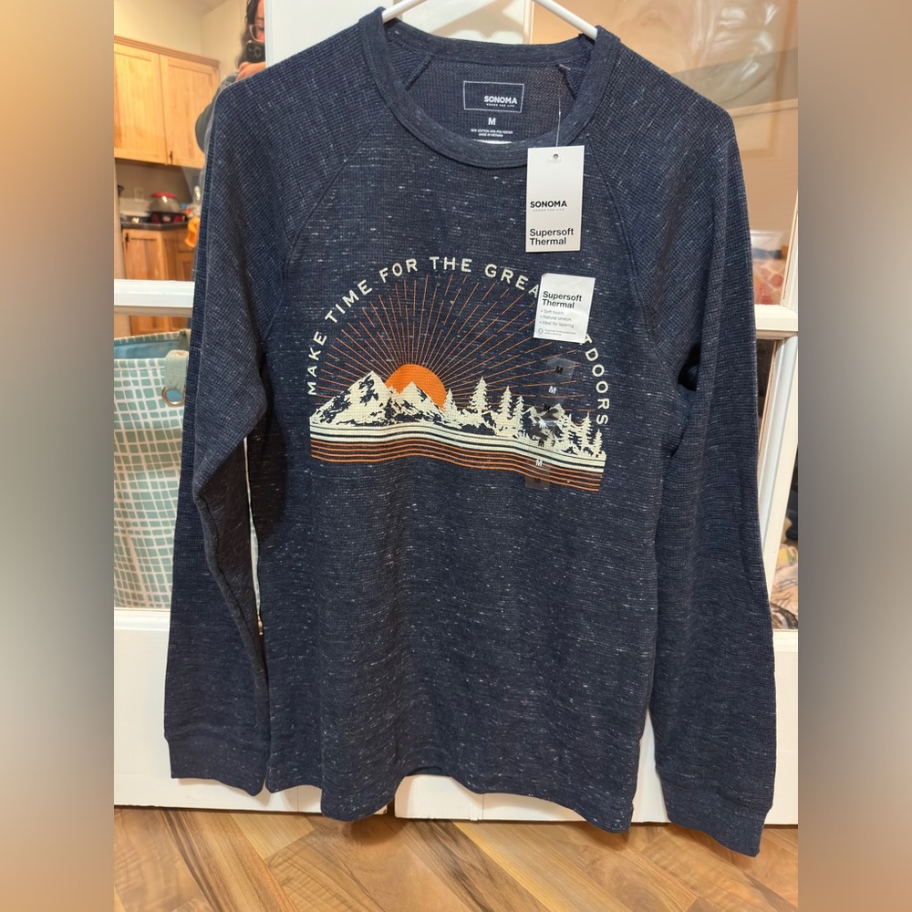 Brand new Sonoma aesthetic vintage vibe colored light sweater with tags